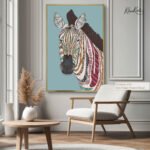 Color-Inspired Zebral Canvas art - Image 8