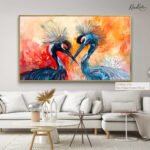 Dancing Cranes Canvas art - Image 8