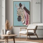 Color-Inspired Zebral Canvas art - Image 9