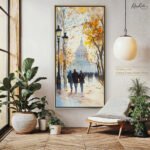 Autumn City Stroll Canvas art - Image 9