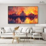 Taj Fiery Dusk Canvas art - Image 9