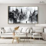 Solitary Urban Fog Canvas art - Image 9