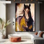 Gilded Gallop Acrylic Wall Art - Image 9