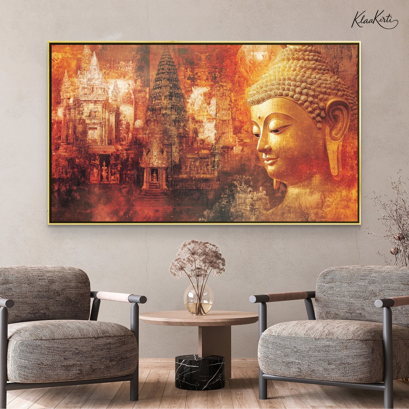 Landscape Canvas 01 Angkor Wat Radiance Canvas Wall Art - Image 1