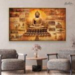 Saffron Path to Enlightenment Canvas Art
