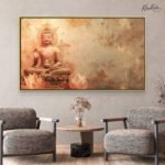 Abhaya Mudra Sunset Canvas Art