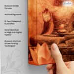 Abhaya Mudra Sunset Canvas Art - Image 3