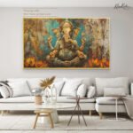 Dukh harta Ganesha Canvas Wall Art - Image 6