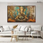 Dukh harta Ganesha Canvas Wall Art - Image 10