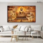 Saffron Path to Enlightenment Canvas Art - Image 8