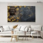 Relief of Golden Tranquility Canvas Art - Image 11