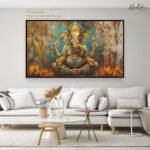 Dukh harta Ganesha Canvas Wall Art - Image 9