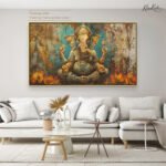 Dukh harta Ganesha Canvas Wall Art - Image 12