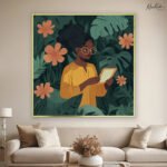 Jungle Study Nook Canvas Wall art