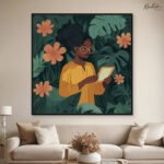 Jungle Study Nook Canvas Wall art - Image 9