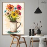 Serenity heron Canvas art