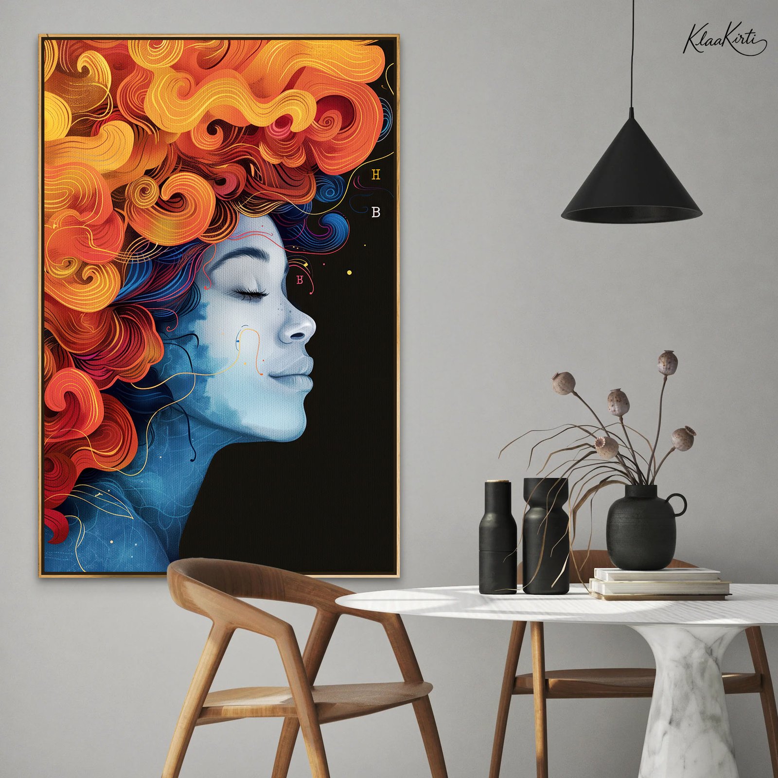 Vertical Canvas 01 Inner Glow Canvas art - Image 1