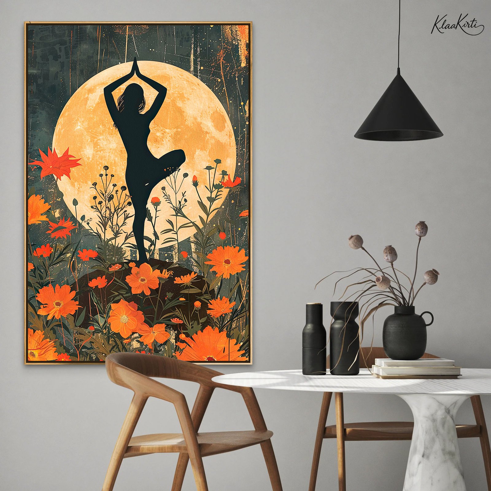 Vertical Canvas 01 Harvest Moon Balance Canvas art - Image 1