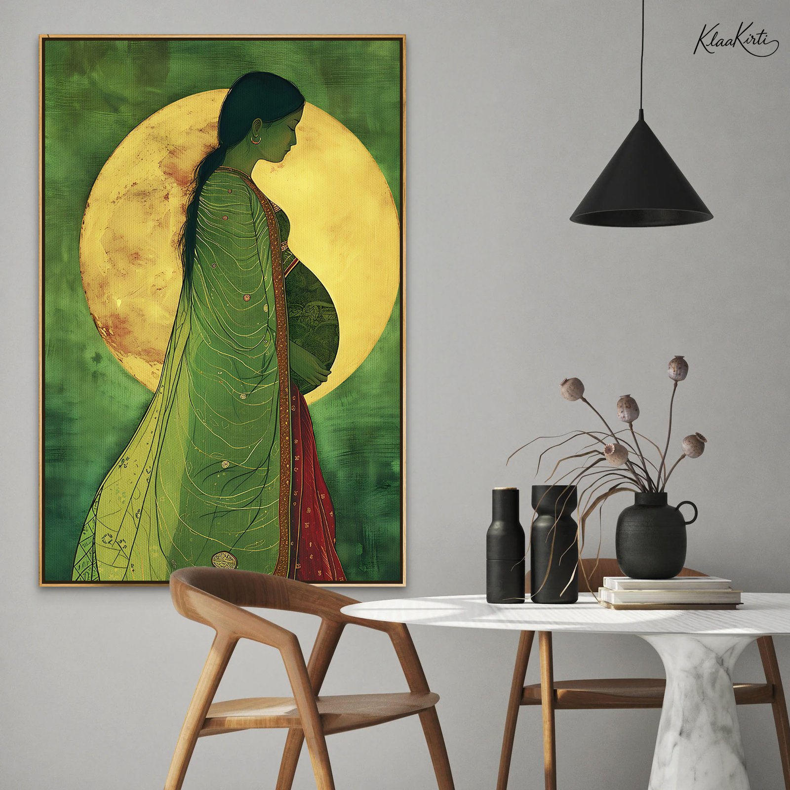 Vertical Canvas 01 Verdant Mother Canvas art - Image 1