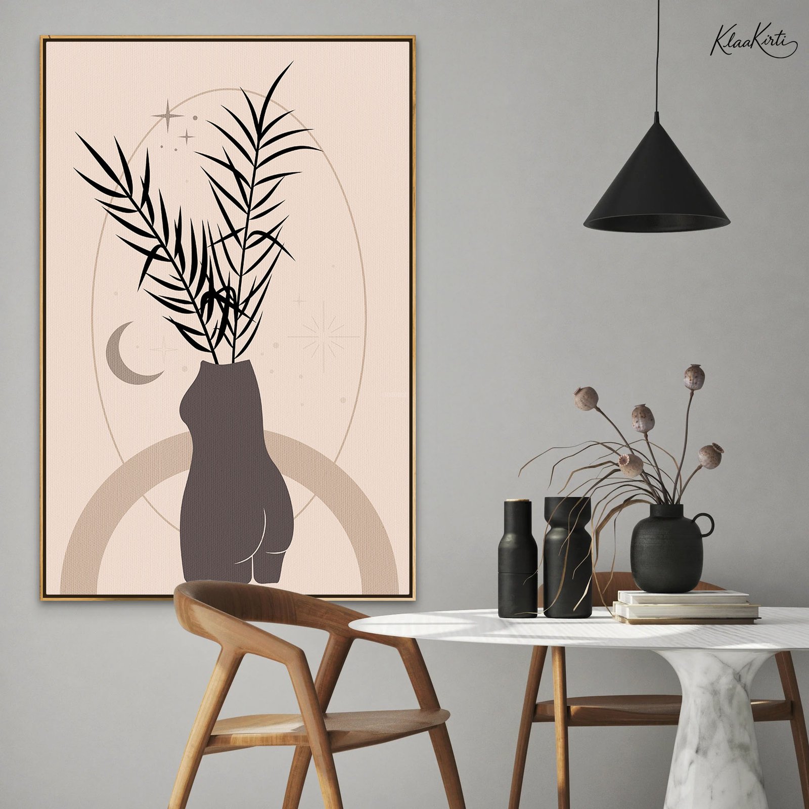 Vertical Canvas 01 Celestial Vase Canvas art - Image 1