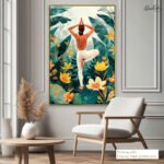 Tropical Vrikshasana Canvas art - Image 9