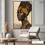 Regal African Portrait Canvas art - Image 10