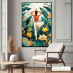 Tropical Vrikshasana Canvas art - Image 10