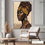 Regal African Portrait Canvas art - Image 11