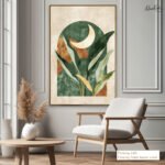 Boho Moon and Leaf Arch Canvas art - Image 12