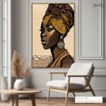 Regal African Portrait Canvas art - Image 12