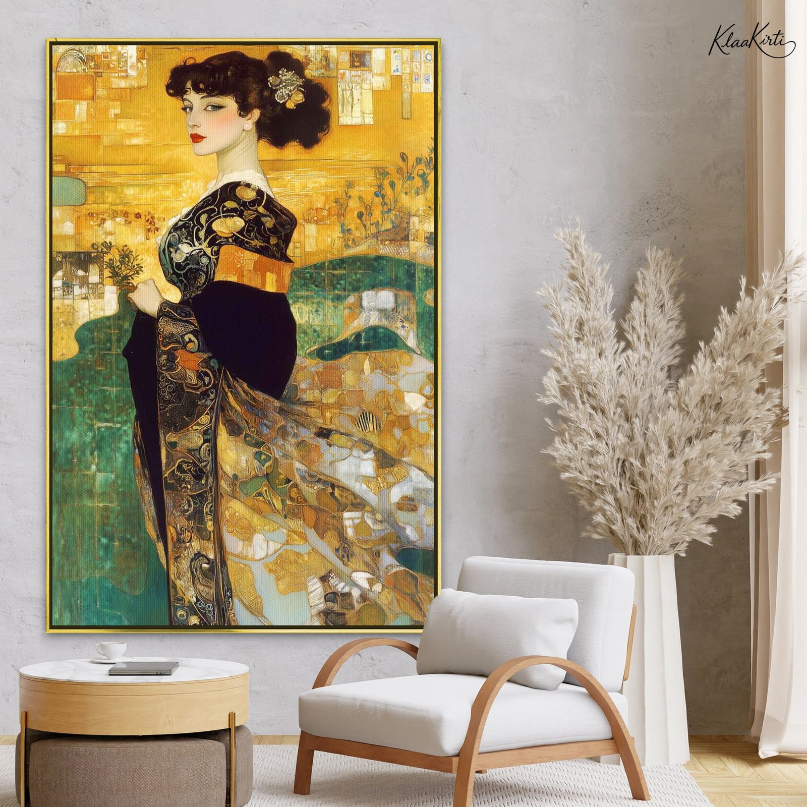 01 Gilded Heritage Canvas Wall Art - Image 1
