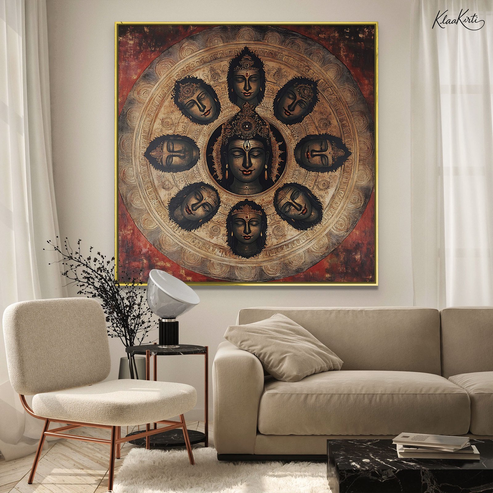01 Divine Radiance Canvas Wall Art - Image 1