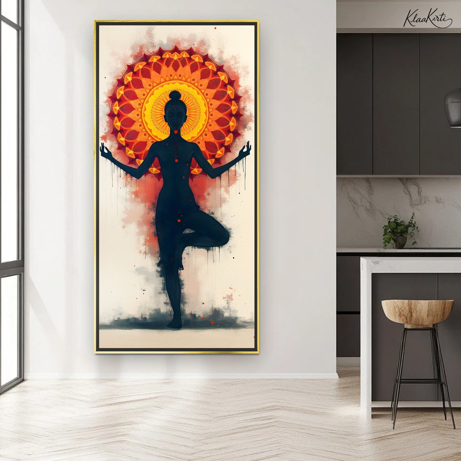 01 Solar Serenity Canvas Wall Art - Image 1