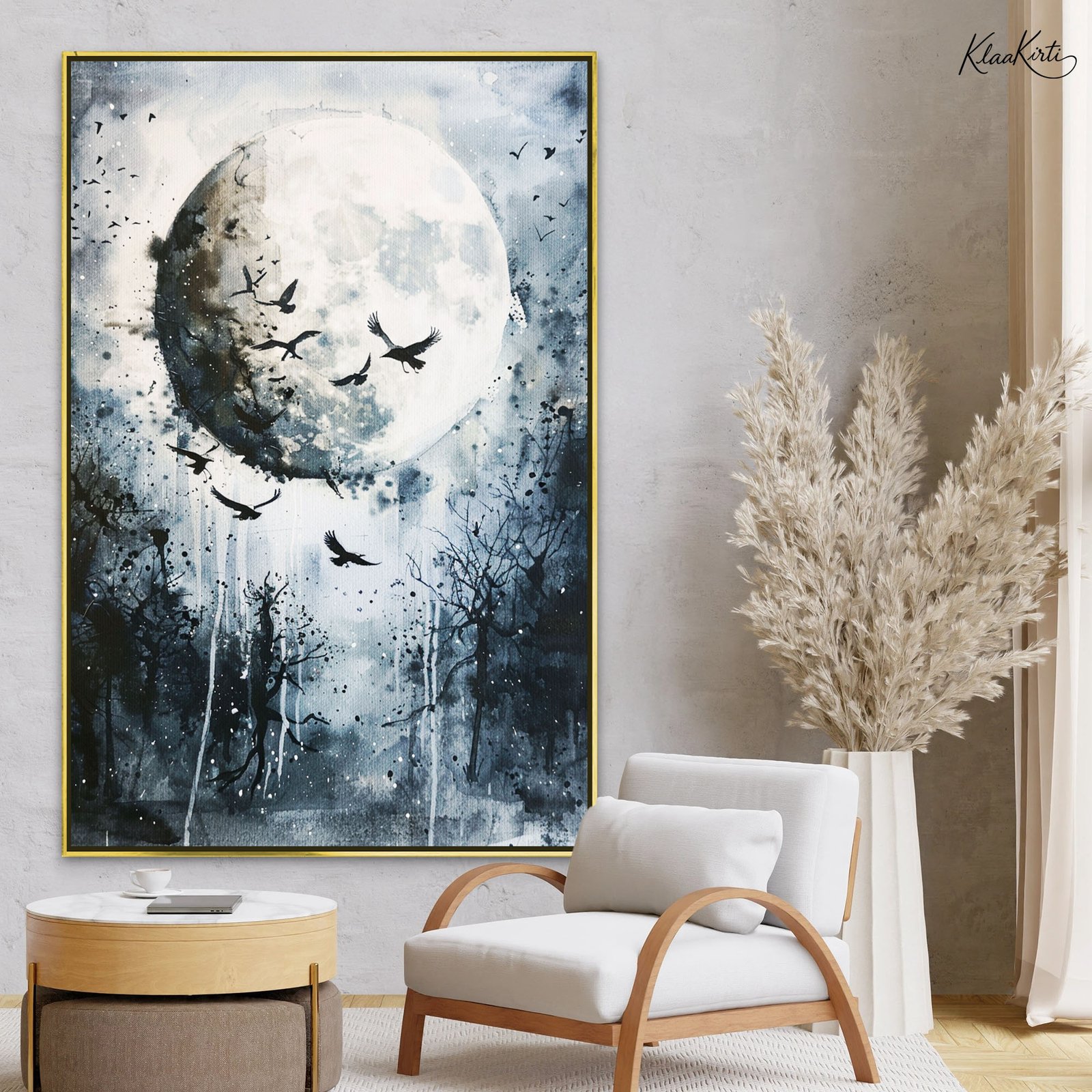 01 Lunar Flight Canvas Wall Art - Image 1