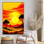 Golden Horizon Canvas Wall Art