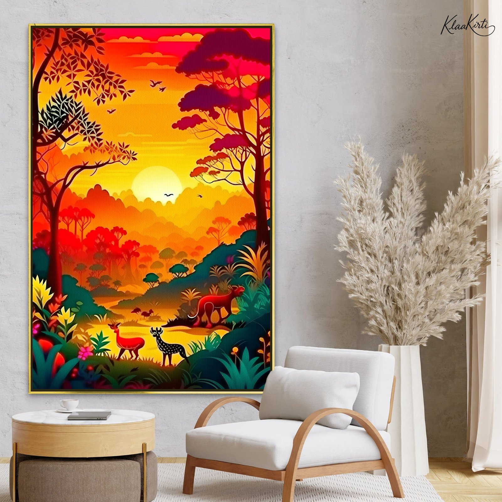 01 Jungle Majesty Canvas Wall Art - Image 1