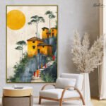 Golden Path Canvas Wall Art