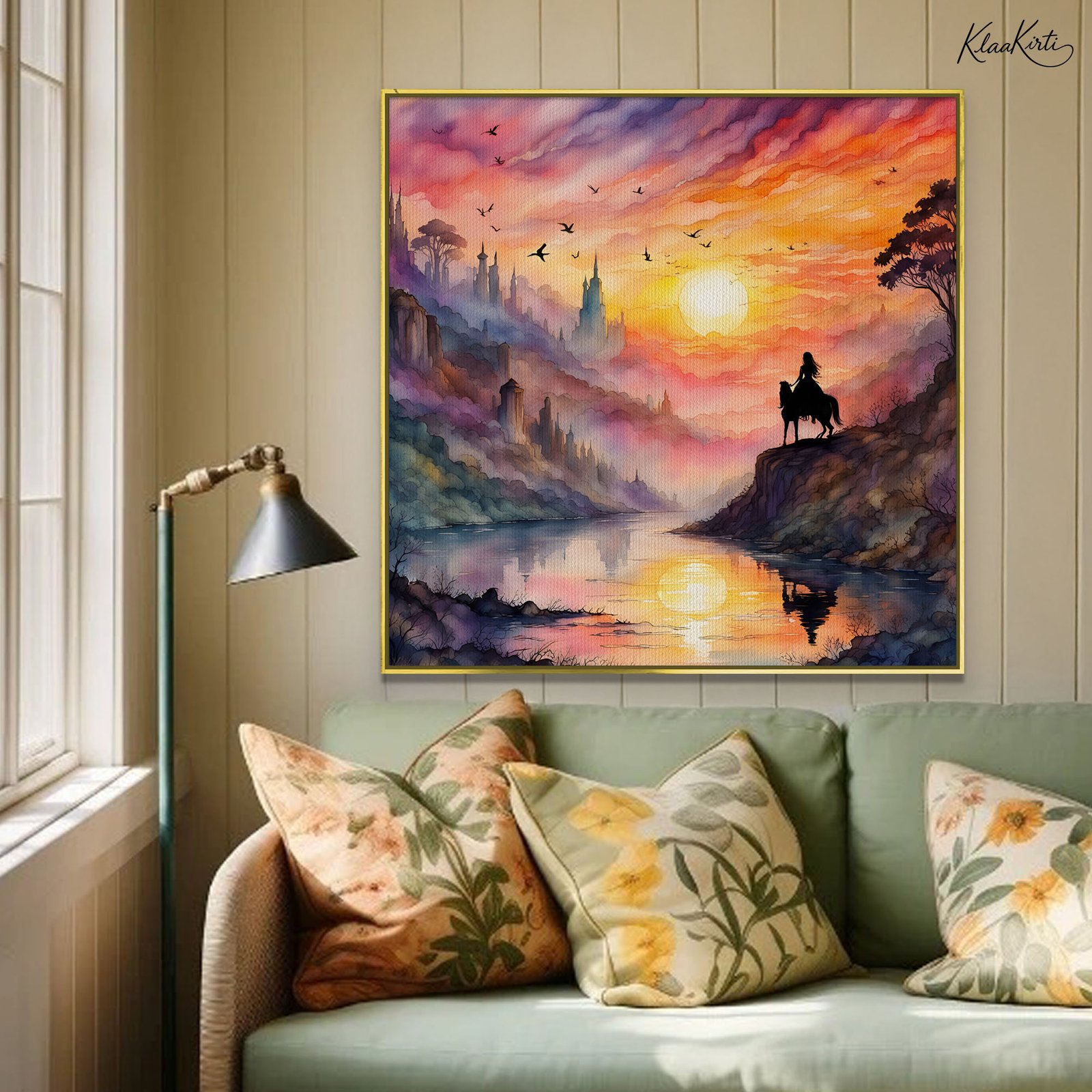 01 Twilight Fantasy Canvas Wall Art - Image 1