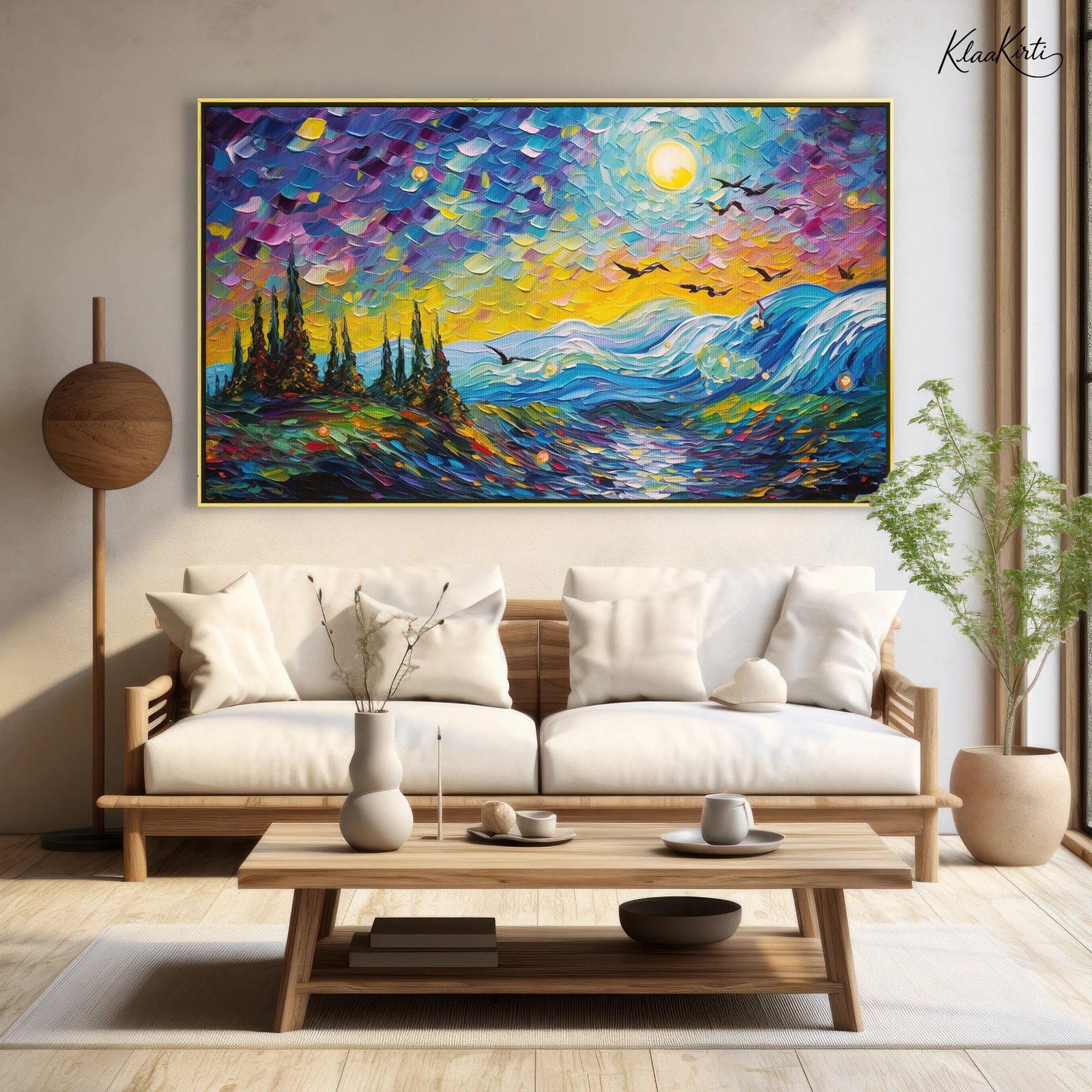 01 Midnight Surge Canvas Wall Art - Image 1