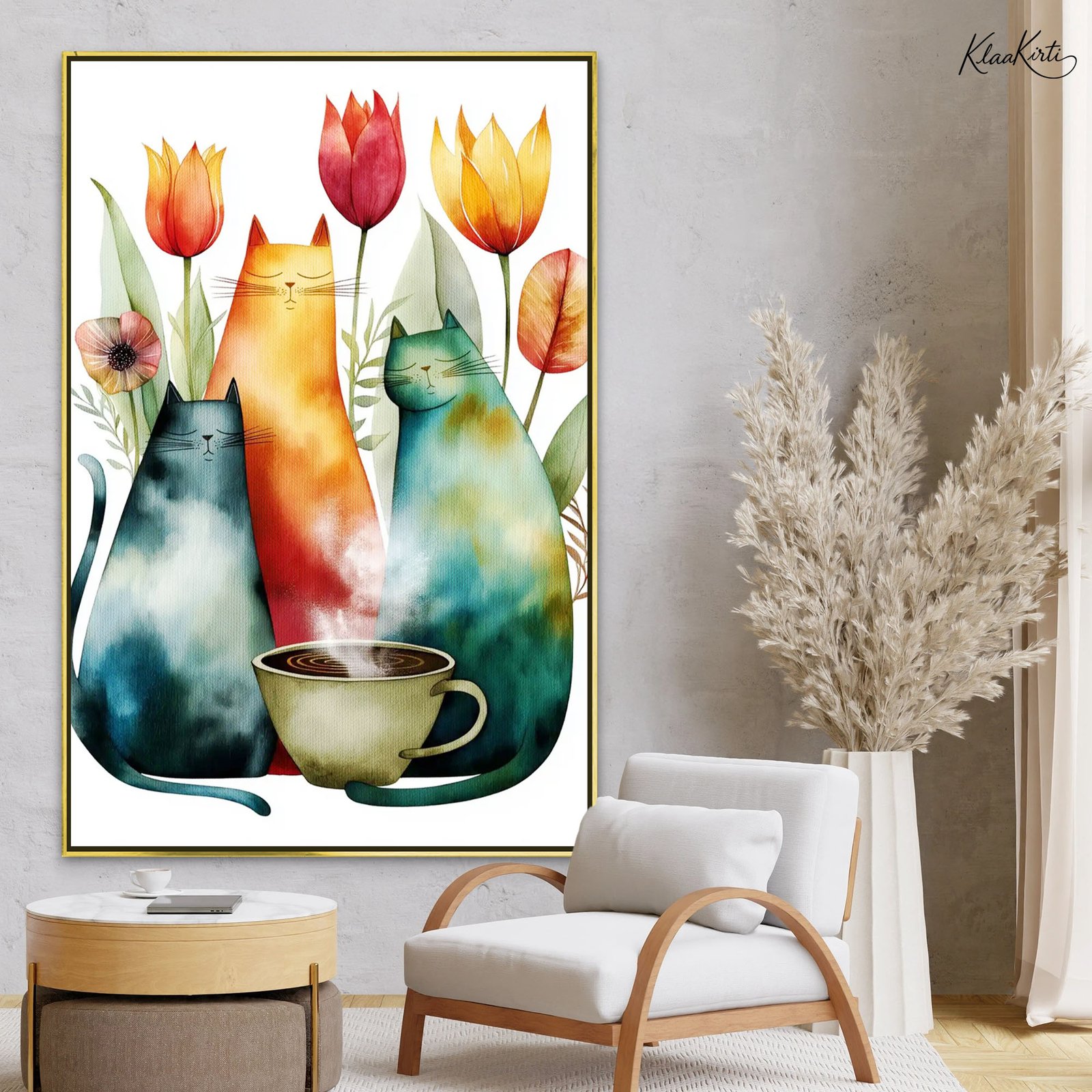 01 Whimsical Morning Canvas Wall Art - Image 1