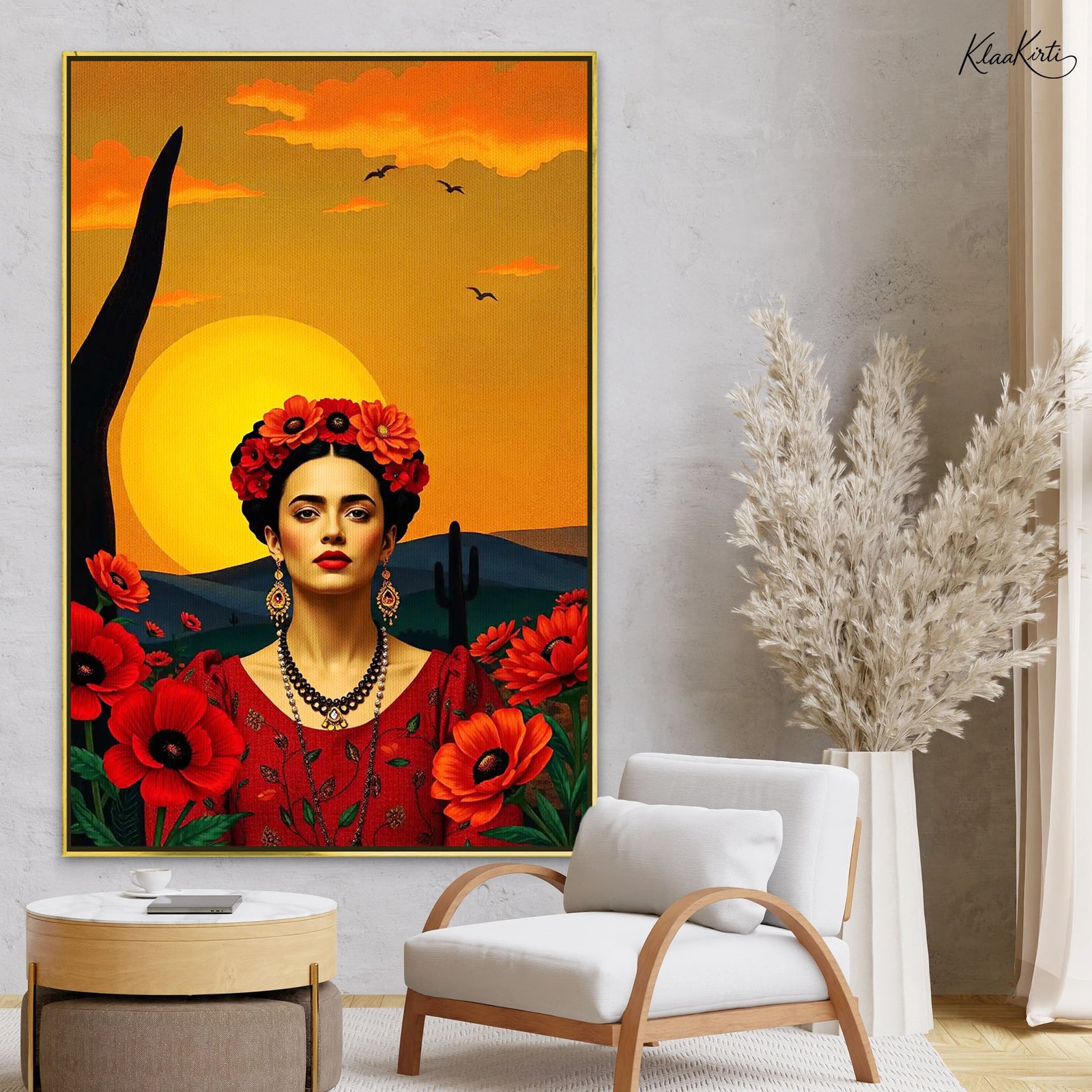 01 Desert Muse Canvas Wall Art - Image 1