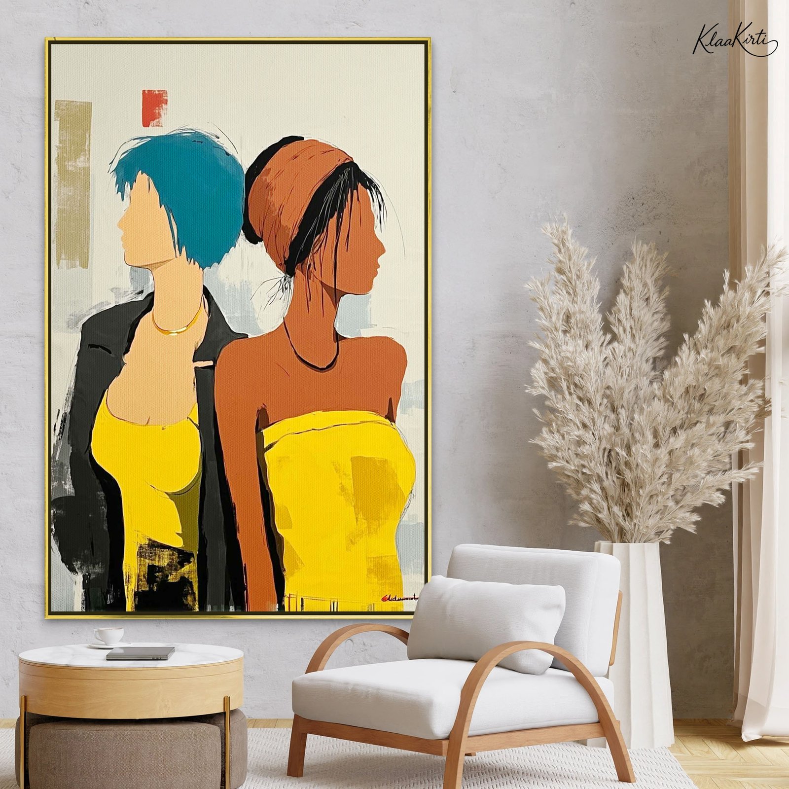 01 Urban Contrast Canvas Wall Art - Image 1