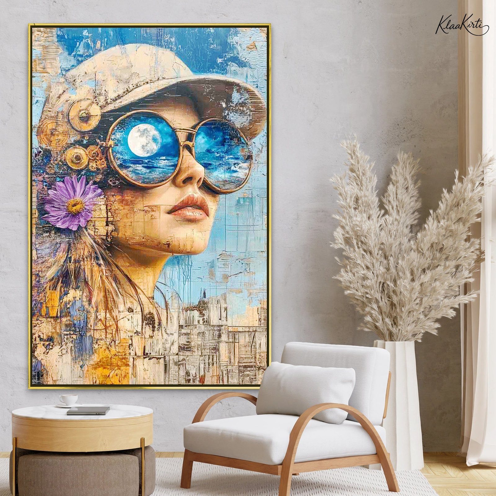 01 Lunar Lens Canvas Wall Art - Image 1