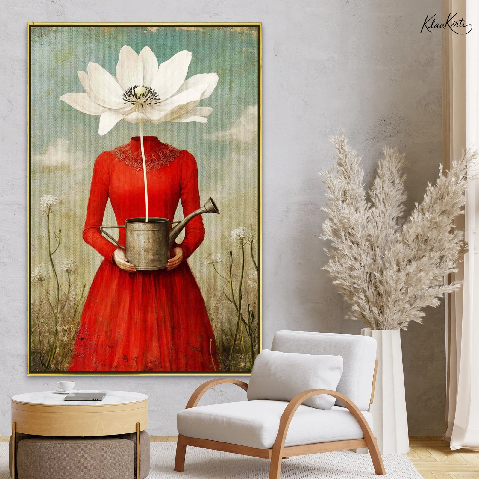 01 Petal Head Canvas Wall Art - Image 1