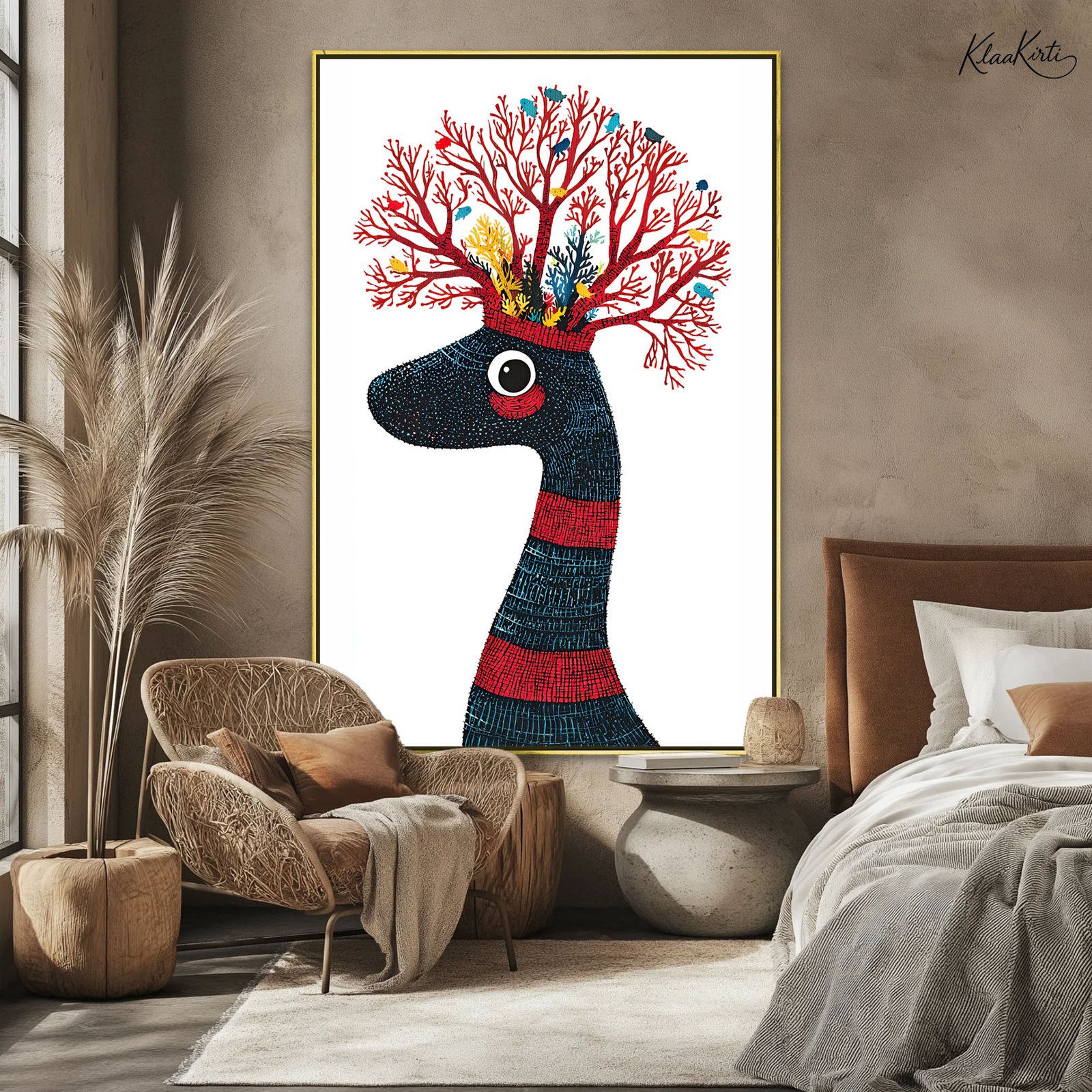 01 Forest Spirit Guardian Canvas Wall Art - Image 1