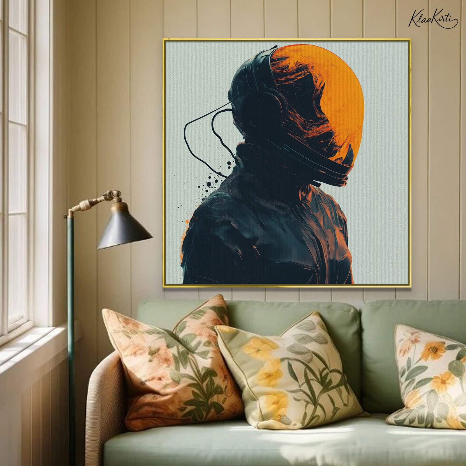 01 Cosmic Silence Canvas Wall Art - Image 1