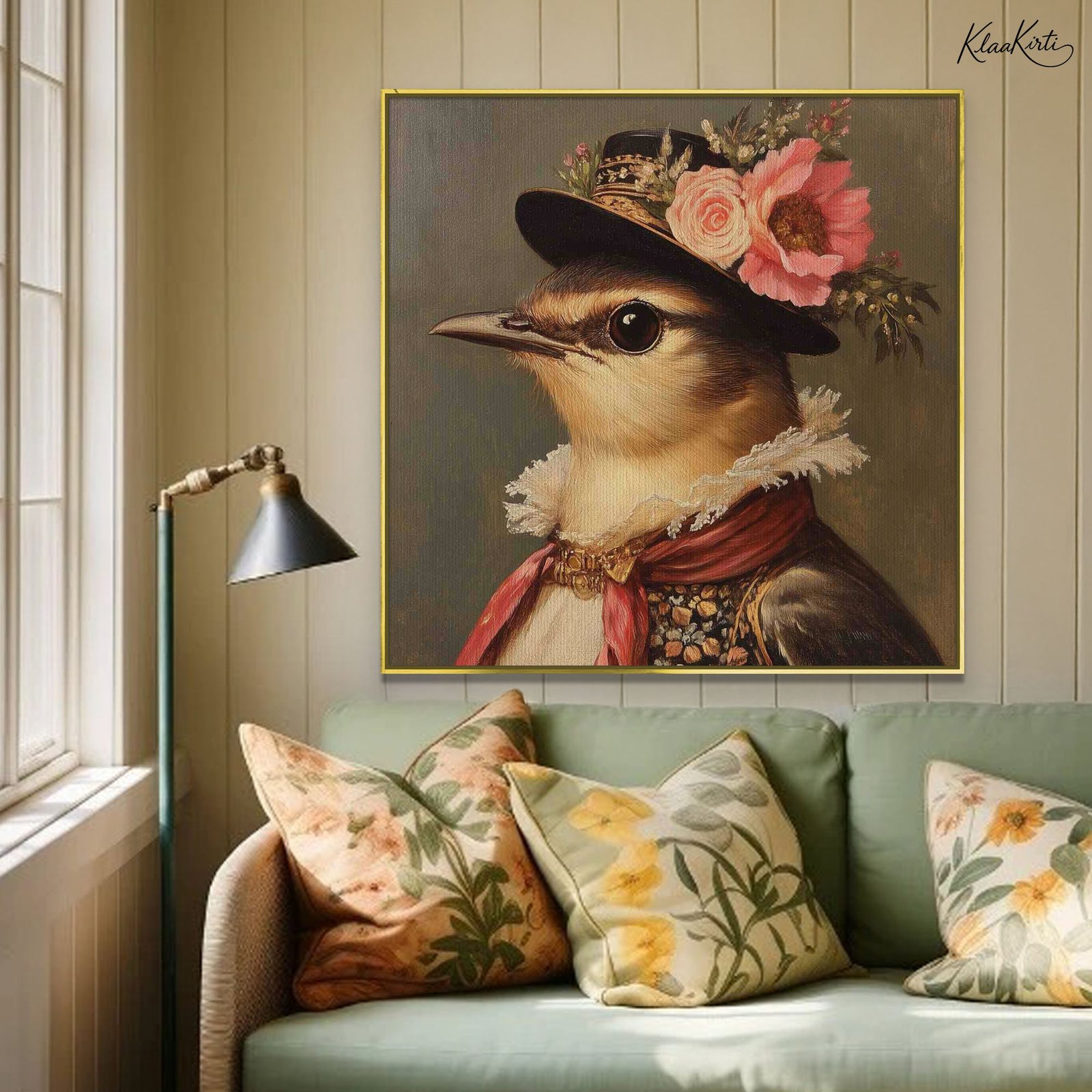 01 Vintage Elegance Canvas Wall Art - Image 1