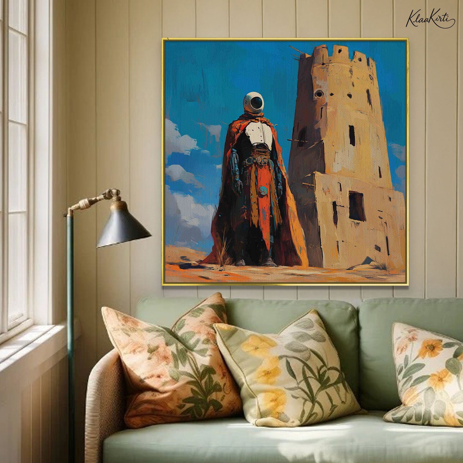 01 Desert Sentinel Canvas Wall Art - Image 1