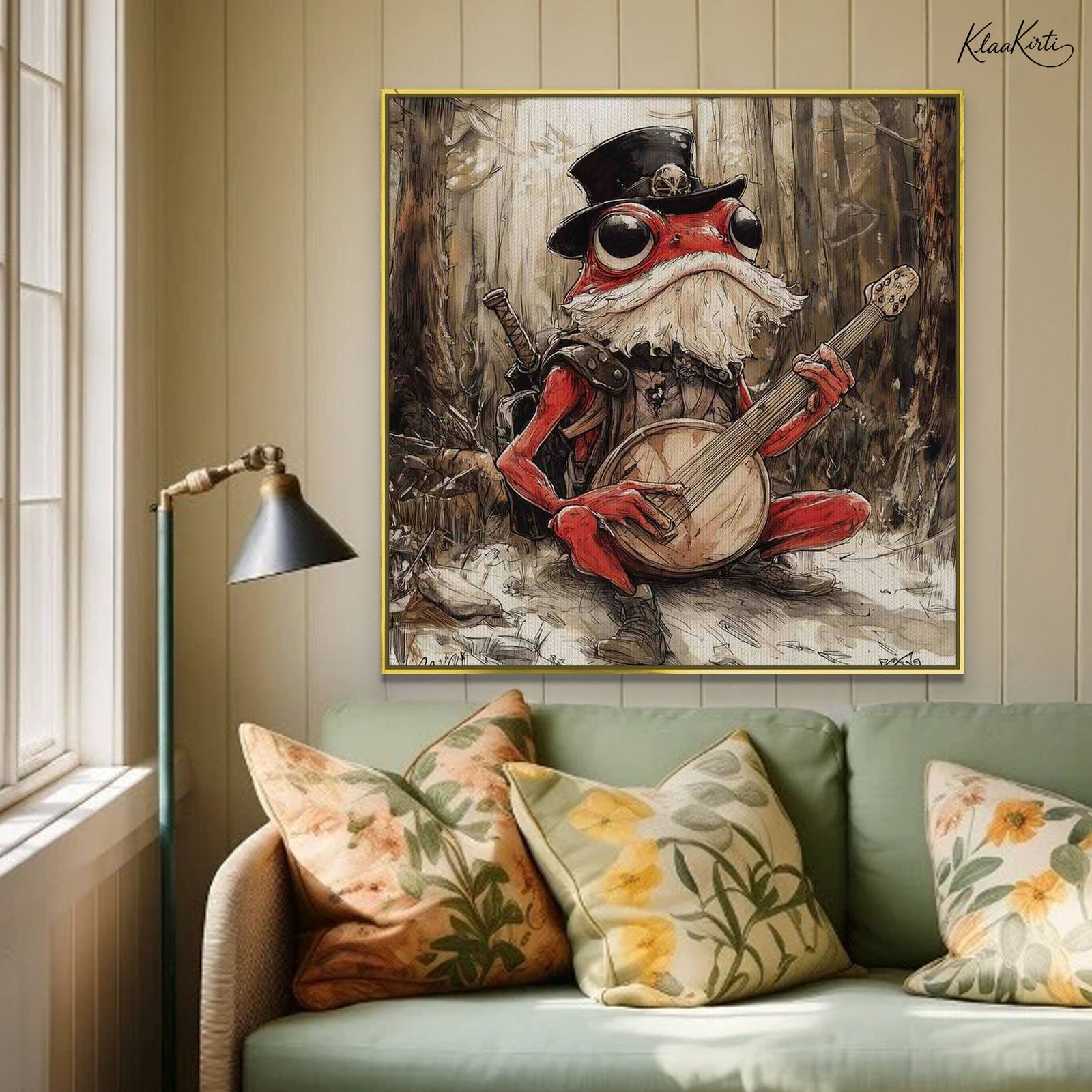 01 The Bayou Bard Canvas Wall Art - Image 1