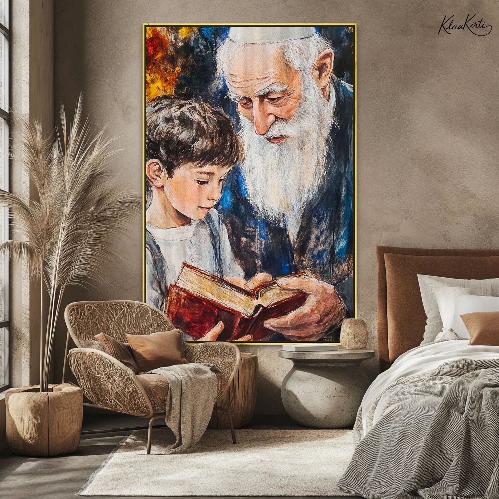 01 Elder's Lesson Canvas Wall Art - Image 1